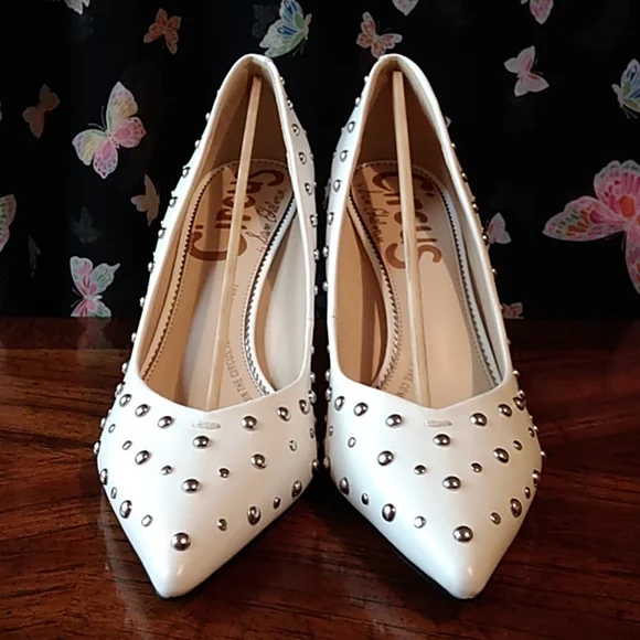 Circus by Sam Edelman White Studded Heels - Picture 4 of 8